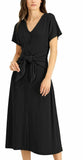 Alfani Beautiful Tie-Front Dress, Size Medium