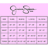 Jessica Simpson Womens Stretch Cross-Back Deep V-Neck Tie Tankini Top