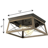 Progress Lighting Briarwood Collection Two-light Flush Mount