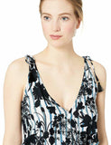 Lucky Brand Womens on the Grid Printed Cover-Up Romper, Size Medium