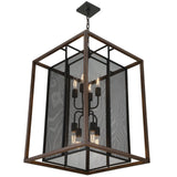 Varaluz Rio Lobo 8 Light Pendant, Dark Oak/Black - 285P08DOBL
