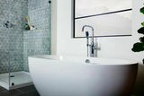 Miseno MNO194 CP Floor Mounted Tub Filler with 1.8 GPM Hand Shower Integrated