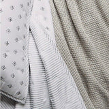 Sky Scallop Reversible Coverlet 100% cotton Full / Queen