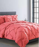 Vcny Home Carmen Pintuck 4 Piece Comforter Set, Queen Bedding