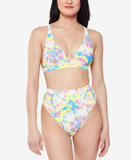 Jessica Simpson Tie-Dyed High-Waist Bikini Bottoms Women’s Swimsuit