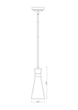 Z-Lite Soriano Matte Black and Heritage Brass One-Light Mini Pendant