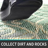 Dexi Door Mat Indoor Rugs for Entryway Non Slip Washable, 23.5x35.5, Dark Green