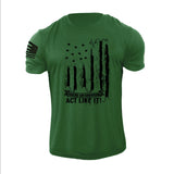 New Men's Distressed USA Flag  T-Shirt Stylish Graphic Tee