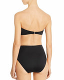 Kate Spade New York Black Belted High-Waist Bikini Swim Bottom, Us Small
