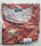 Star Vixen Womens Sleeveless Hanky Hem Top in Mauve w/ Necklace - Size Large