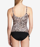 Calvin Klein Chameleon Crossover Tankini Top Women's Swimsuit Nectar,Size XS