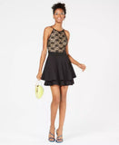 Emerald Sundae Juniors Lace Fit & Flare Dress, Size 11