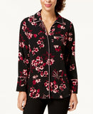 Alfani Women's Printed Piped Blouse Size XXL