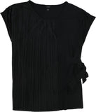 Alfani Pleated Side-Tie Top, Size Large