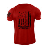 New Men's Distressed USA Flag  T-Shirt Stylish Graphic Tee