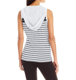 Calvin Klein Performance Hooded Striped Tank Top, Size Small