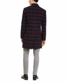 Tommy Hilfiger Modern-Fit Stretch Flex Plaid Addison Overcoat, Size 40L