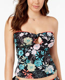Bar III Floral-Print Bandeau Top