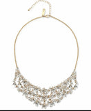 Inc International Concepts Gold-Tone Crystal & Imitation Pearl Flower Statement