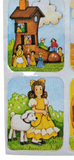 Whimsical Melodies: Vintage 80s Fasson Cards Stickers - Nursery Rhymes 1-Sheet