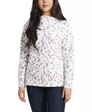 Vince Camuto Womens Foldover Neck Snake Silhouettes Top, Size XS