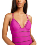 Bar III Cross-Back One-Piece Swimsuit, Size XL
