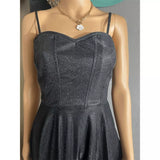 Wow Couture Womens Sweet Heart Fit and Flare Textured with Lurex Dress,Small