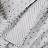 Sky Scallop Reversible Coverlet 100% cotton Full / Queen