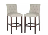 Safavieh 31.5 -Inch Norah Light Grey Barstool (Set of 2) ? Light Grey 19 x 20