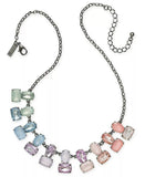 INC Hematite-Tone Multi-Stone Statement Necklace, 19 + 3 extender