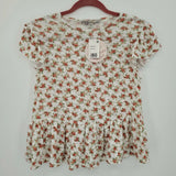 Gypsies and Moondust Juniors Printed Peplum, Size Small
