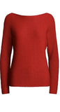 Ralph Lauren Womens Dolman-Sleeve Boatneck Metallic Sweater