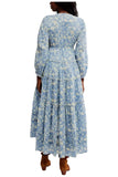 Free People Pappiet MIDI Womens Dress Bluebell Combo, Medium