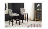 Safavieh 31.5 -Inch Norah Light Grey Barstool (Set of 2) ? Light Grey 19 x 20