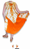 Peach Couture Embroidered Umbrella Sun Dress Sundresses Caftan, One Size