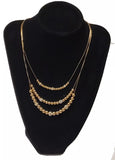 Anne Klein Gold-Tone Pave Fireball & Bead Layered Necklace, 16 + 3" Extender"