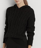Lauren Ralph Lauren Cable-Knit Cotton Hoodie Sweater