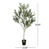 Noble House Tigue 5ft Artificial Olive Tree