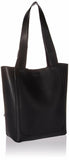 Calvin Klein Karsyn White Black Nappa Leather Stud Belted North/South Tote