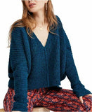 Free People Moonbeam V-Neck Alpaca Sweater, Size XS