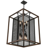 Varaluz Rio Lobo 8 Light Pendant, Dark Oak/Black - 285P08DOBL