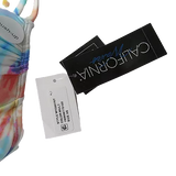 California Waves Tie-Dye Underwire Push-Up Bikini Top, Size Medium