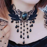Black Clavicular Chain Sexy Jewelry Accessories Fashion Lace Necklace Women