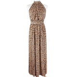 INC Womens Maxi Dress Cheetah-Print Blouson High-Neck