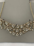 Inc International Concepts Gold-Tone Crystal & Imitation Pearl Flower Statement