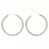 S925 50mm Solid Hoop Earrings for Women