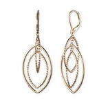 Anne Klein Gold-Tone Orbital Drop Extra Large Earrings