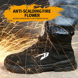 Men's Winter Safety Work Boots - Steel Toe Waterproof Insulated Construction Boots