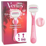 Gillette Venus ComfortGlide Sugarberry Women's Razor - 5 Blades for Smooth, Sensitive Skin & Lasting Comfort