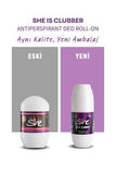 She Clubber Women's Roll-On Deodorant: Long-Lasting Fragrance & Sensitive Skin Protection - 1.69 fl oz